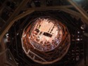 A view upwards to the unfinished rotunda